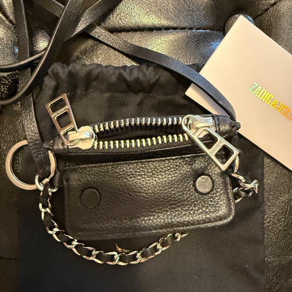 ZADIG&VOLTAIRE Grained Leather Rock Grigri Bag - Picture 3 of 6